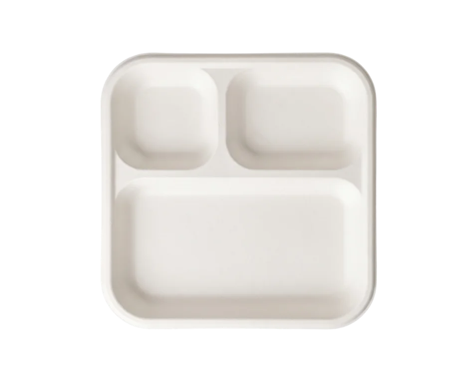 3 CP Square Meal Tray
